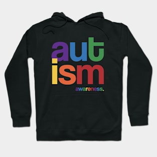 Autism Awareness Rainbow Letters Hoodie